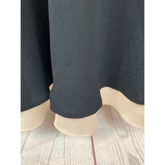 Z Studio Sleeveless Dress Womens size 10 Black‎ Tan Crepe Cocktail Party - Picture 6 of 7